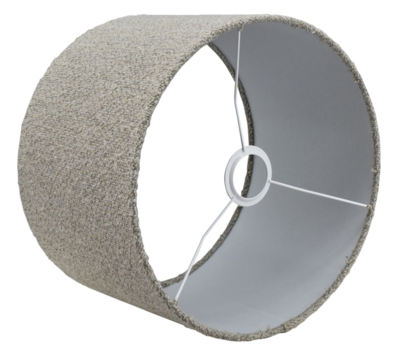 Lampenkap rond Bouclé beige