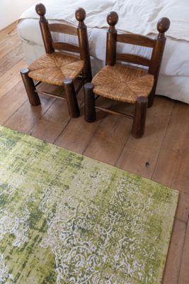 Ecorugs vloerkleed Kirman groen