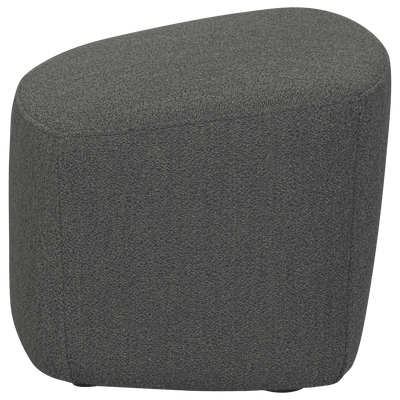 Lofty hocker boucle staalgrijs