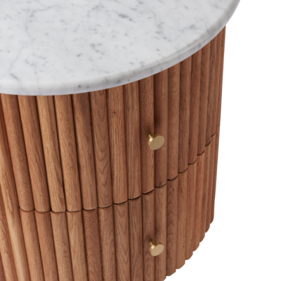 Nachtkastje Isla marmer top