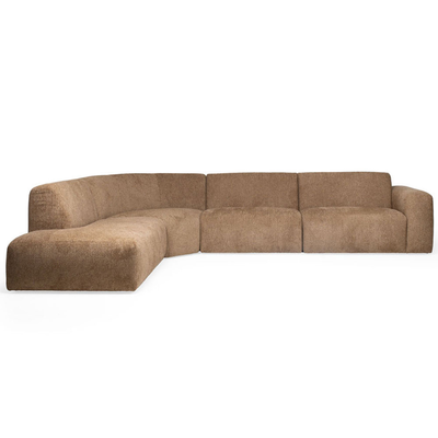 JaxxChoice hoekbank Veda bruin