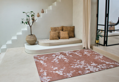 Ecorugs vloerkleed Sakura copper pink