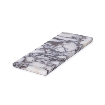 Marmer dienblad S 10x25cm - Calacatta