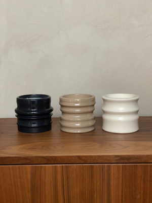 Kaars Shape 03.02 Candle &amp; Happy lid Petrol