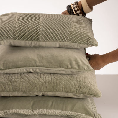 Kussen velours Cord piping