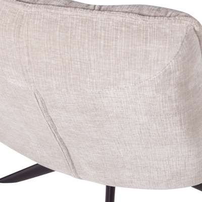 Jouke draaifauteuil chenille structuur roestbruin [fsc]