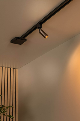 Track Railsysteem - Ritmo Railspot zwart en koffie