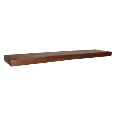 LAMO MANUFAKTUR 160cm Étagère murale flottante en bois massif - style industriel - inclus 3 supports invisibles - frêne rustique - Maison