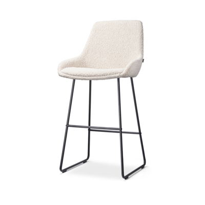 Barkruk Nino-Isa zwart onderstel - 75 cm