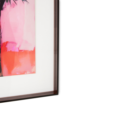 HKliving Acrylic Frame Brown Palms