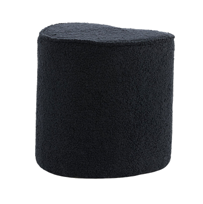 Hartvormige kinderpoef teddystof Jilly