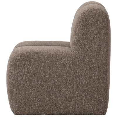 Mojo eetbank 84 cm met rugleuning wollig bruin