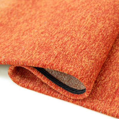 Oranje en beige Storm gradiënt vloerkleed tapijt