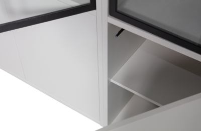 Vitrinekast Basic grenen 4 deurs