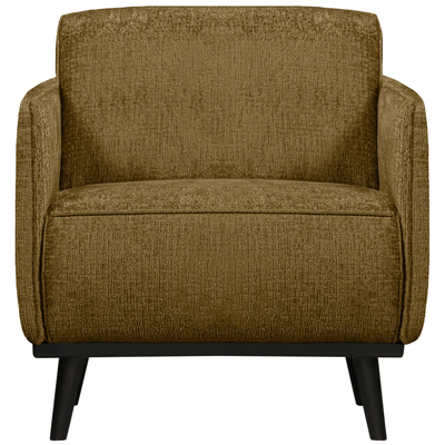 Statement fauteuil met arm chenille velvet perzikroze
