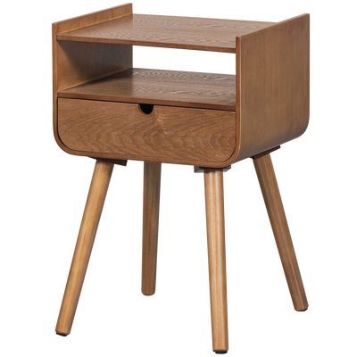 Nils nachtkastje/bijzettafel hout oudroze [fsc]