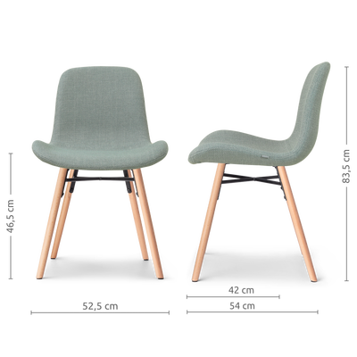 Eetkamerstoel Nena-Fé gestoffeerd