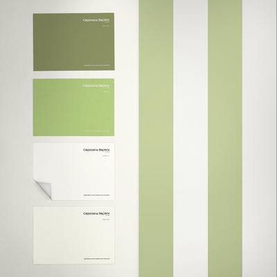 vliesbehang graham & brown quartet stripe green