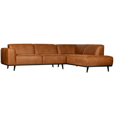 Statement hoekbank rechts chenille velvet terra