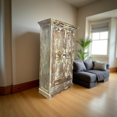 kast 2 deur 2 la snijwerk uniek