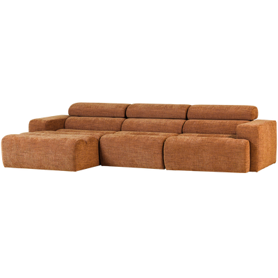 Novi chaise longue bank links oranje melange