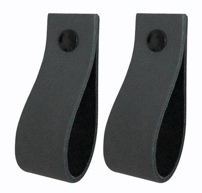 Leren handgrepen - De lus - maat XS | set van 2 - incl. 4 schroefjes