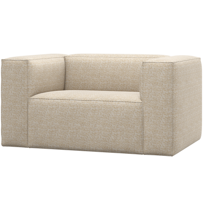 Bean fauteuil chenille velvet naturel