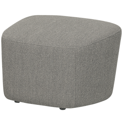 Lofty hocker boucle staalgrijs