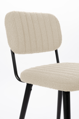 Housecraft living eetkamerstoel Jake bouclé