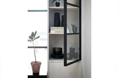 Vitrinekast Basic grenen 2 deurs