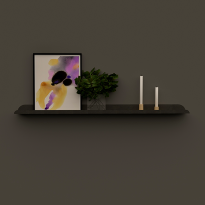 LIMA 150 | smalle stalen wandplank