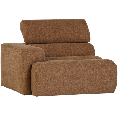 Novi 1-zits element arm links boucle karamelbruin