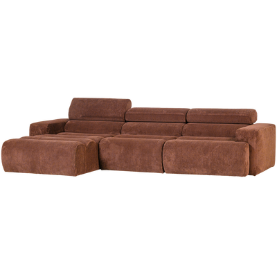 Novi chaise longue bank links oranje melange