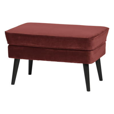 Rocco hocker velvet donkerbruin [fsc]
