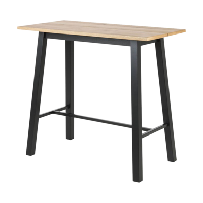 Houten bartafel Hidde - zwarte poten