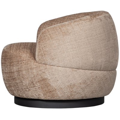 Woolly draaifauteuil boucle naturel melange