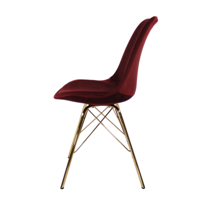 Kuipstoel Velvet goud frame
