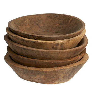 Massief houten schaal