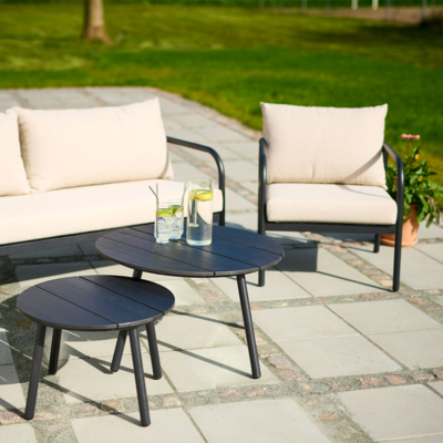 Tuin loungeset Manu 5-delig met zitkussens
