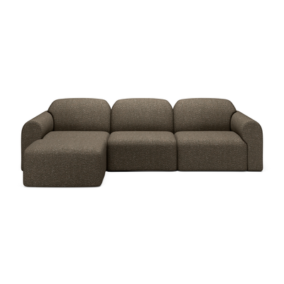 Bulky modulaire bank set - 3 seat - cedar 