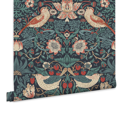 Vliesbehang William Morris at Home Strawberry Thief