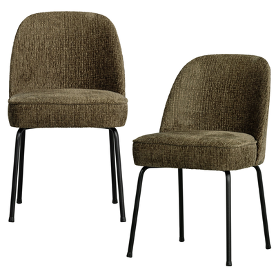 Vogue eetkamerstoel structure velvet brass