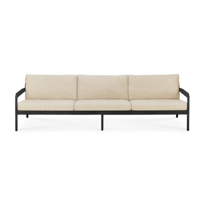 Ethnicraft - Outdoor - Teak Jack sofa 265cm - zwart