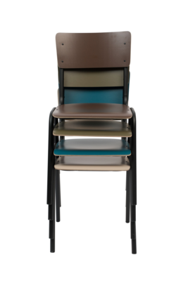 Zuiver Back To School Stoel Matt - Set van 4