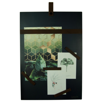 Magneetbord met magneetstrips