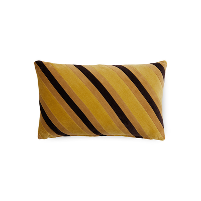 HK velvet kussen striped Honey