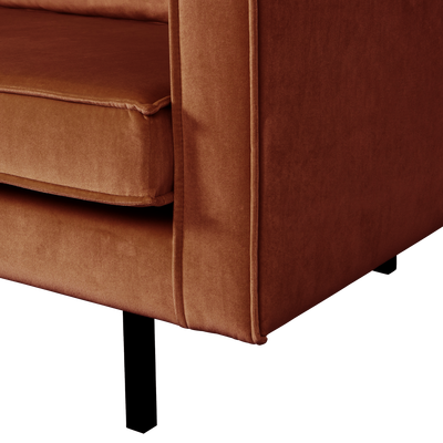 Rodeo 2-zits bank velvet taupe [fsc]
