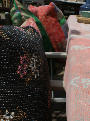Kussen Kantha vintage 40x60 cm