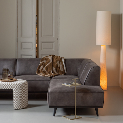 Loft vloerlamp xl metaal/boucle tapenade 187xo35 cm
