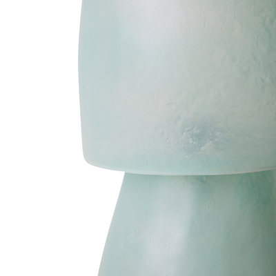 HKliving Tafellamp glassfiber petrol blue